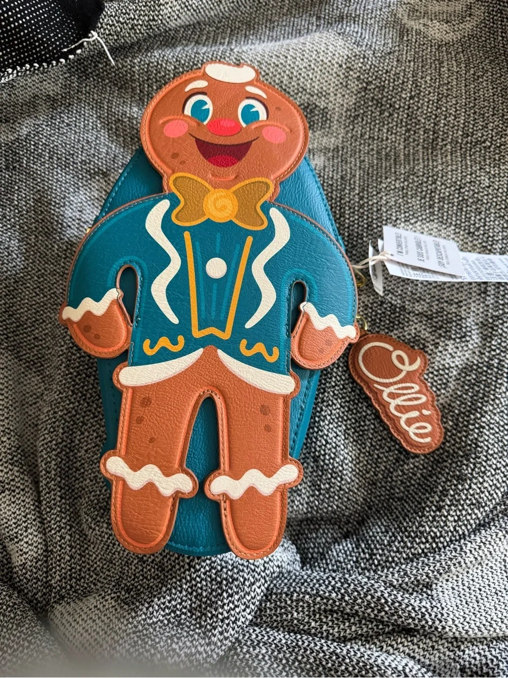 Loungefly Disney Hollywood Studios “Jollywood”Gingerbread Ollie Crossbody Bag - Picture 1 of 3